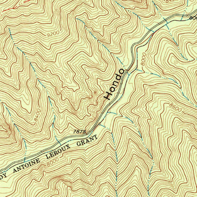 United States Geological Survey Arroyo Seco, NM (1963, 24000-Scale) digital map