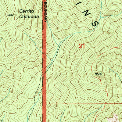 United States Geological Survey Arroyo Seco, NM (1995, 24000-Scale) digital map