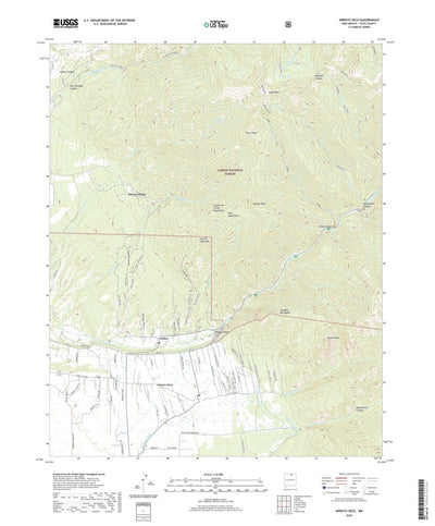 United States Geological Survey Arroyo Seco, NM (2020, 24000-Scale) digital map