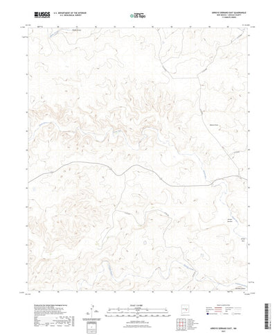United States Geological Survey Arroyo Serrano East, NM (2023, 24000-Scale) digital map