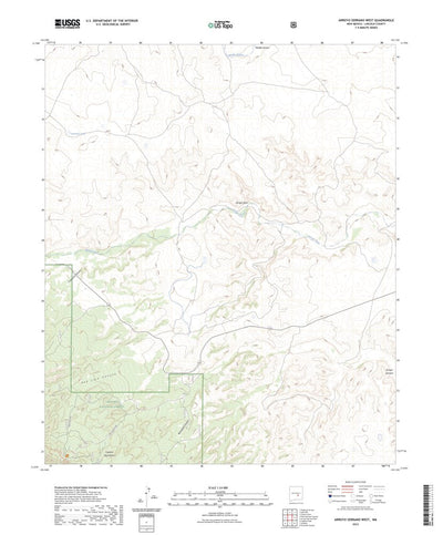 United States Geological Survey Arroyo Serrano West, NM (2023, 24000-Scale) digital map