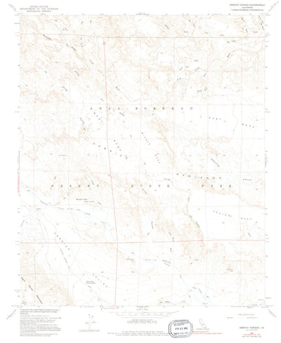 United States Geological Survey Arroyo Tapiado, CA (1959, 24000-Scale) digital map