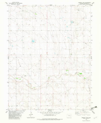 United States Geological Survey Arsenic Lake, CO (1982, 24000-Scale) digital map