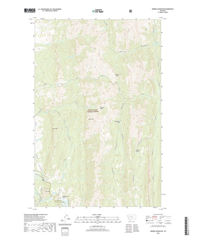 United States Geological Survey Arsenic Mountain, MT (2020, 24000-Scale) digital map