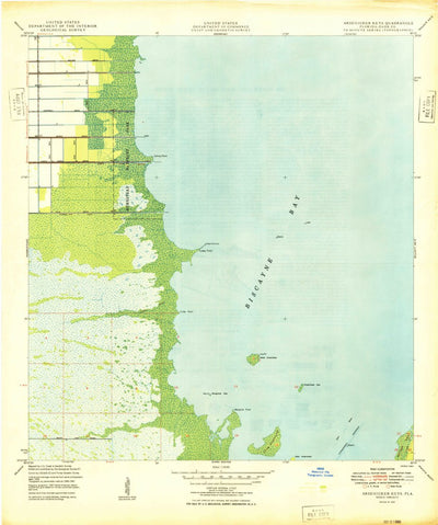 United States Geological Survey Arsenicker Keys, FL (1949, 24000-Scale) digital map
