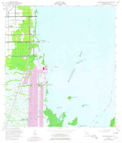 United States Geological Survey Arsenicker Keys, FL (1956, 24000-Scale) digital map