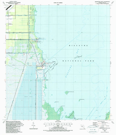 United States Geological Survey Arsenicker Keys, FL (1988, 24000-Scale) digital map