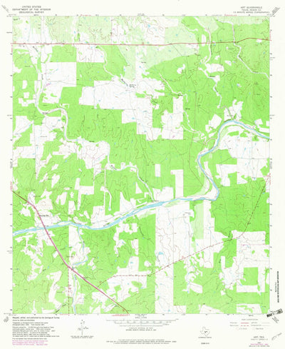 United States Geological Survey Art, TX (1967, 24000-Scale) digital map