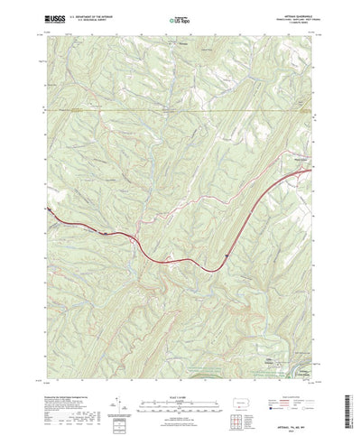 United States Geological Survey Artemas, PA (2023, 24000-Scale) digital map