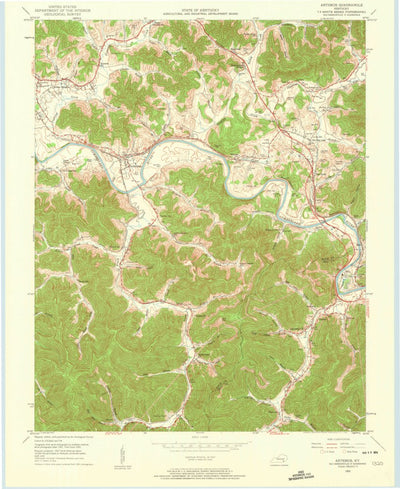 United States Geological Survey Artemus, KY (1952, 24000-Scale) digital map