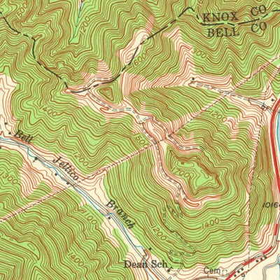 United States Geological Survey Artemus, KY (1952, 24000-Scale) digital map