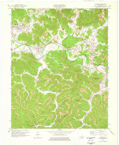 United States Geological Survey Artemus, KY (1974, 24000-Scale) digital map