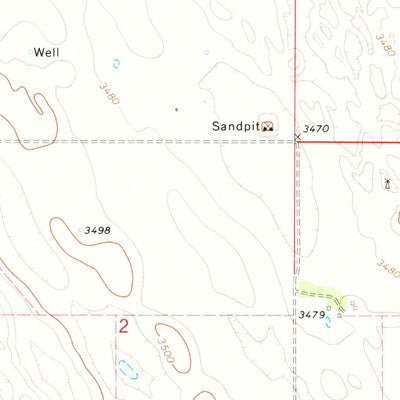 United States Geological Survey Arterburn Lake, NE (1973, 24000-Scale) digital map