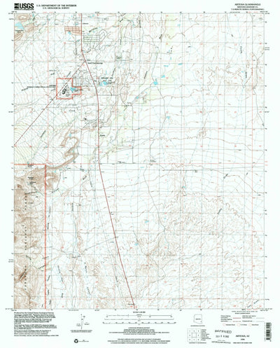 United States Geological Survey Artesia, AZ (1996, 24000-Scale) digital map