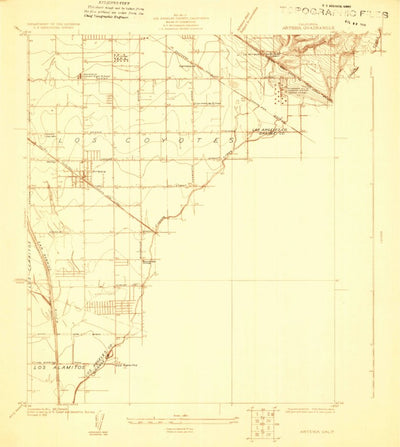 United States Geological Survey Artesia, CA (1923, 24000-Scale) digital map