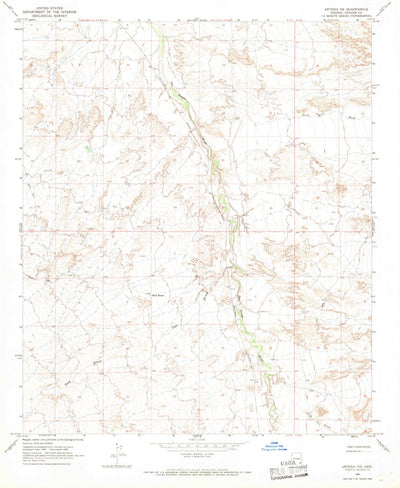 United States Geological Survey Artesia NE, AZ (1966, 24000-Scale) digital map