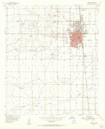 United States Geological Survey Artesia, NM (1955, 24000-Scale) digital map