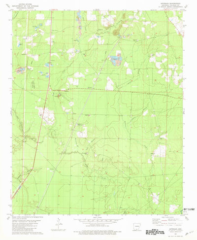 United States Geological Survey Artesian, AR (1981, 24000-Scale) digital map