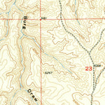United States Geological Survey Artesian Draw, WY (1954, 24000-Scale) digital map
