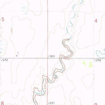 United States Geological Survey Artesian NE, SD (1971, 24000-Scale) digital map