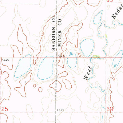 United States Geological Survey Artesian NE, SD (1971, 24000-Scale) digital map