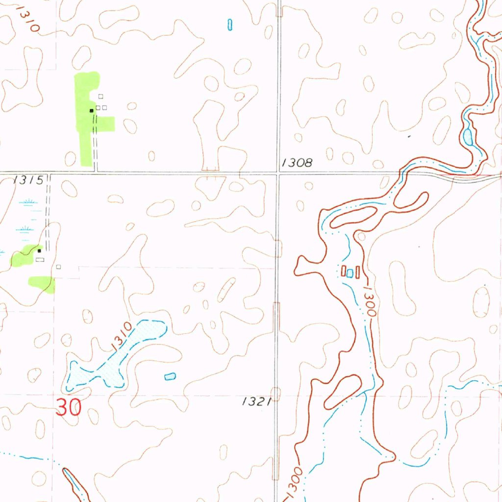 Nw Map Scale Artesian NW, SD (1971, 24000-Scale) Map by United States Geological ...