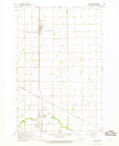 United States Geological Survey Arthur, ND (1967, 24000-Scale) digital map