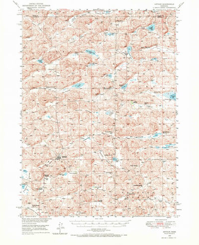 United States Geological Survey Arthur, NE (1949, 62500-Scale) digital map