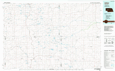 United States Geological Survey Arthur, NE (1985, 100000-Scale) digital map