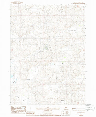 United States Geological Survey Arthur, NE (1985, 24000-Scale) digital map