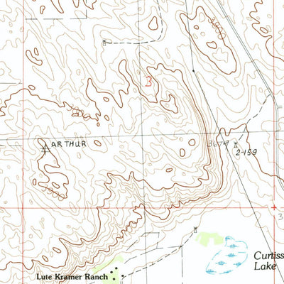 United States Geological Survey Arthur, NE (1985, 24000-Scale) digital map