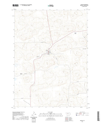 United States Geological Survey Arthur, NE (2021, 24000-Scale) digital map
