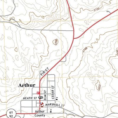 United States Geological Survey Arthur, NE (2021, 24000-Scale) digital map