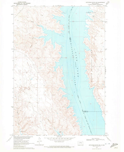 United States Geological Survey Artichoke Butte NW, SD (1969, 24000-Scale) digital map