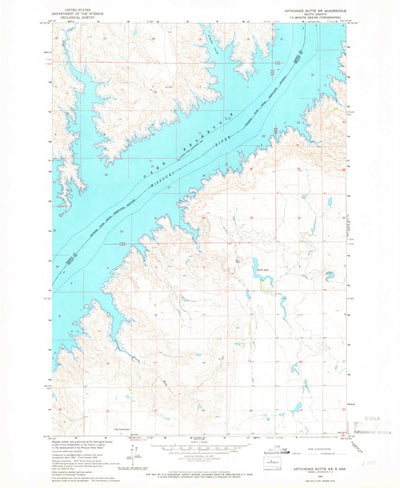 United States Geological Survey Artichoke Butte SW, SD (1965, 24000-Scale) digital map