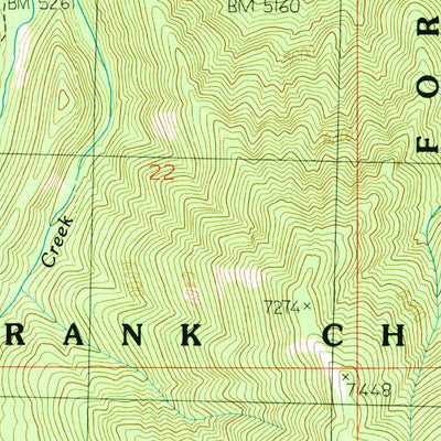 United States Geological Survey Artillery Dome, ID (1990, 24000-Scale) digital map
