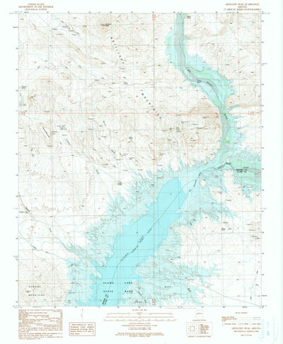 United States Geological Survey Artillery Peak, AZ (1990, 24000-Scale) digital map