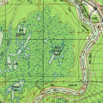 United States Geological Survey Artonish, MS-LA (1955, 62500-Scale) digital map