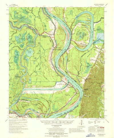 United States Geological Survey Artonish, MS-LA (1967, 62500-Scale) digital map
