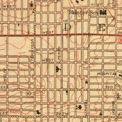 United States Geological Survey Arvada, CO (1950, 24000-Scale) digital map