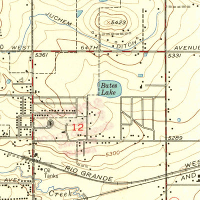 United States Geological Survey Arvada, CO (1957, 24000-Scale) digital map
