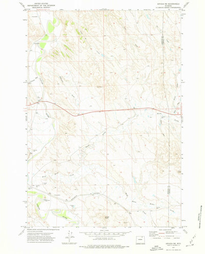 United States Geological Survey Arvada NE, WY (1971, 24000-Scale) digital map