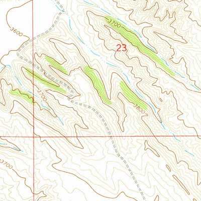 United States Geological Survey Arvada NE, WY (1971, 24000-Scale) digital map