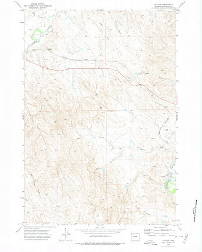 United States Geological Survey Arvada, WY (1971, 24000-Scale) digital map
