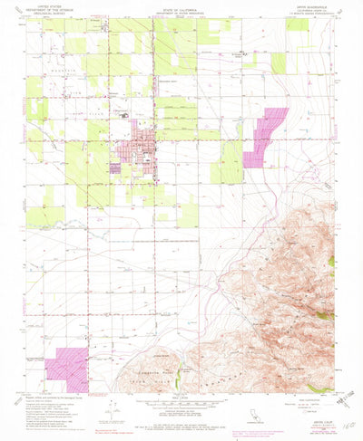 United States Geological Survey Arvin, CA (1955, 24000-Scale) digital map