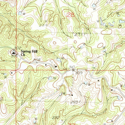 United States Geological Survey Asa, MS (1983, 24000-Scale) digital map