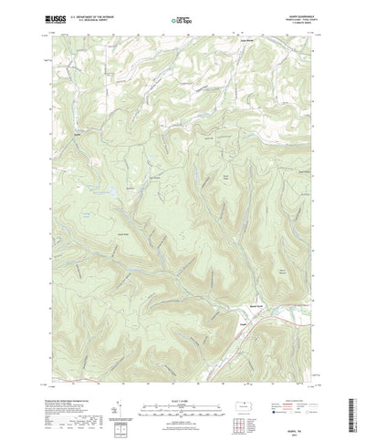 United States Geological Survey Asaph, PA (2023, 24000-Scale) digital map