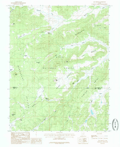 United States Geological Survey Asay Bench, UT (1985, 24000-Scale) digital map