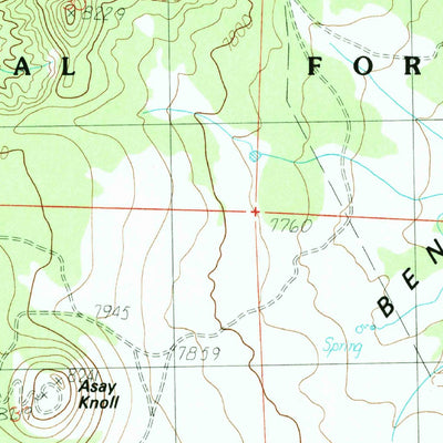 United States Geological Survey Asay Bench, UT (1985, 24000-Scale) digital map