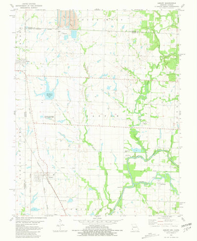 United States Geological Survey Asbury, MO-KS (1981, 24000-Scale) digital map